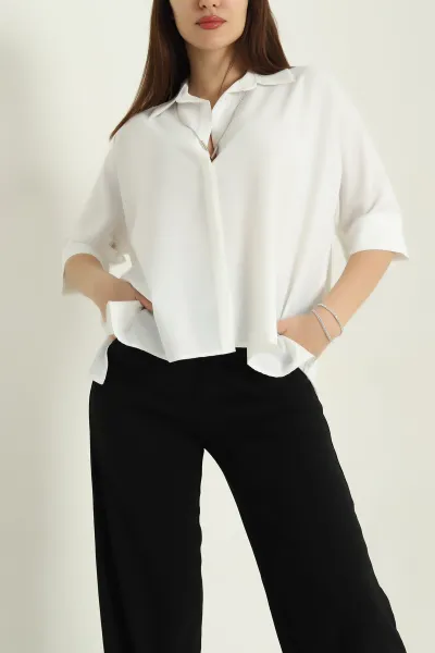 Jessica Kumaş Kolyeli Bayan Gömlek 335026