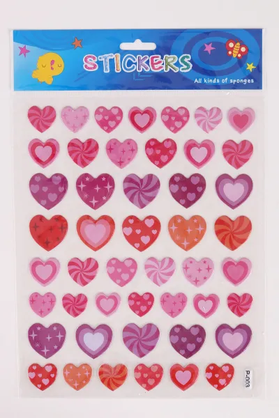 Kabartmalı A4 Boyut Karışık Yapışkan Çıkartmalar Sticker Seti 474195