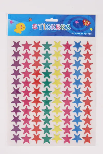 Kabartmalı A4 Boyut Karışık Yapışkan Çıkartmalar Sticker Seti 474196