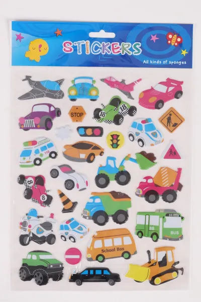 Kabartmalı A4 Boyut Karışık Yapışkan Çıkartmalar Sticker Seti 474199