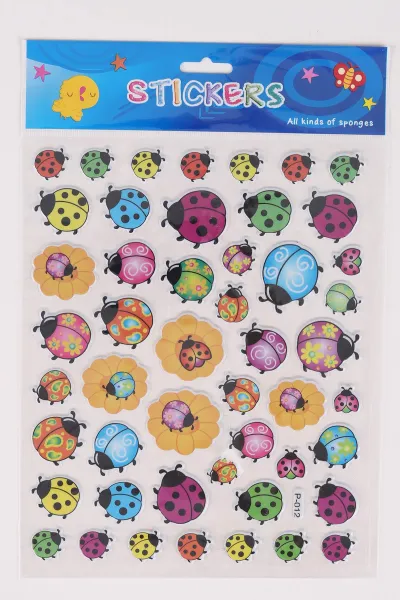 Kabartmalı A4 Boyut Karışık Yapışkan Çıkartmalar Sticker Seti 474200