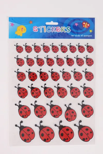 Kabartmalı A4 Boyut Karışık Yapışkan Çıkartmalar Sticker Seti 474202