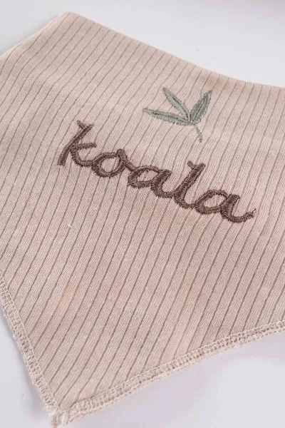 Kahve (0-3 Ay) Koala Nakışlı Yeni Doğan 5'li Bebek Zıbın Seti 475365