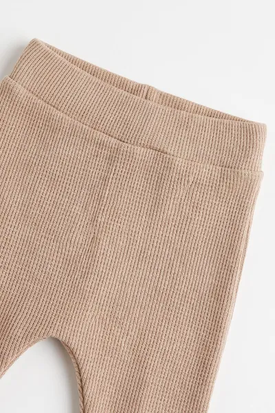 Kahve (0-9 Ay) Süzene Ayıcık Nakışlı Alt Waffle Erkek Bebek 2'li Takım 477011