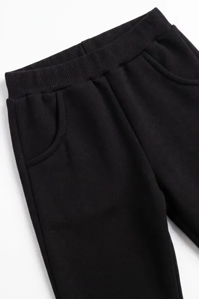 Kahve (1-5 Yaş)  3 İp Şardonlu   Baskılı Sweatli  Positive  Nakışlı Yelekli  Erkek Çocuk 3'lü Takım 498191