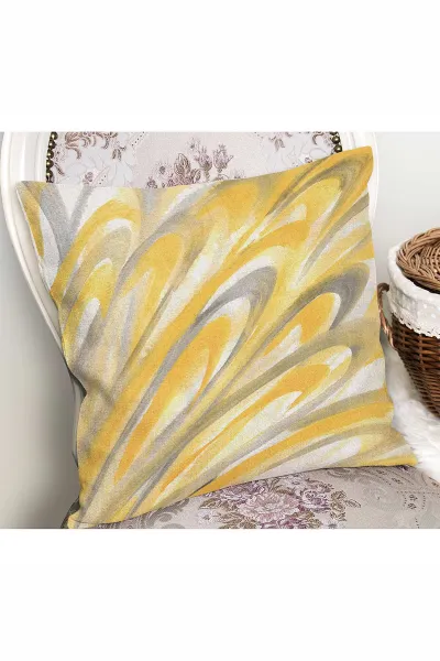 43x43 Dijital Baskılı Fermuarlı Modern Kırlent Kılıfı 308665