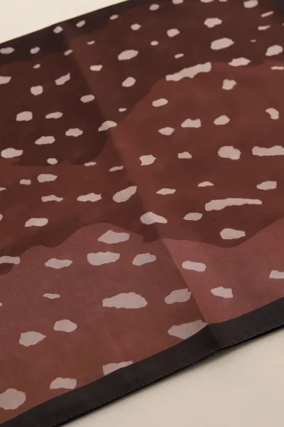 Kahve 75x180 Cm Our Fashion Dijital Baskılı Desenli Soft Şal 435397