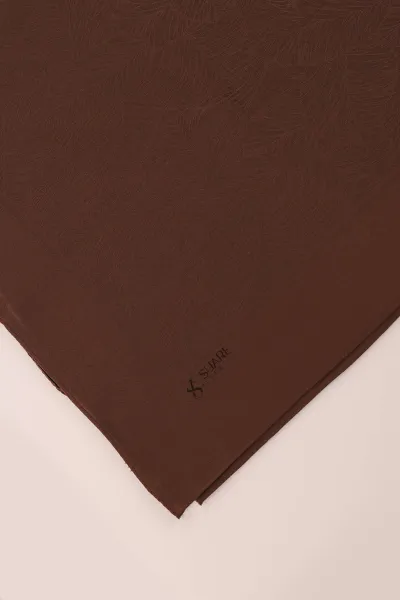 Kahve 98X98 Kaşmir Kumaş Jakarlı Eşarp 431874