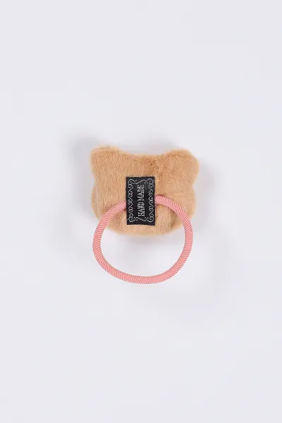 Kahve  Ayı Figürlü Peluş Lastik Toka 401689