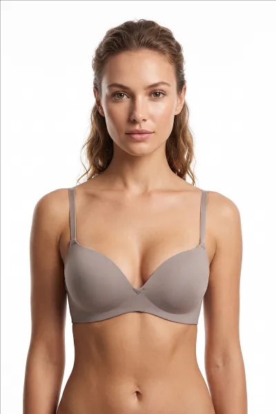 Kahve B Cup Lazer Kesim Dolgulu Kadın Sütyen 480464