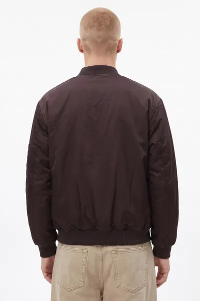 Kahve Cepli Dolumlu Şişme Bomber Erkek Mont 491370
