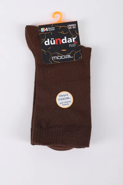 kahve-dort-mevsim-unisex-modal-corap-36-40-423044