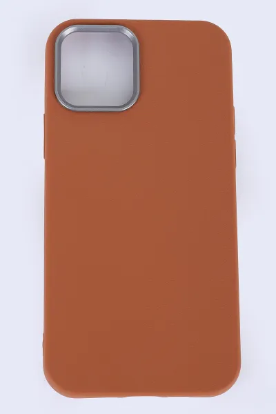 Kahve İPhone 16 Pro Uyumlu Armory Serisi Sert Slikon Telefon Kılıfı 390251