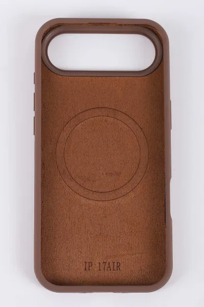 Kahve İPhone 17 Air Uyumlu Capsule Serisi Soft Tpu Slikon Telefon Kılıfı 411867