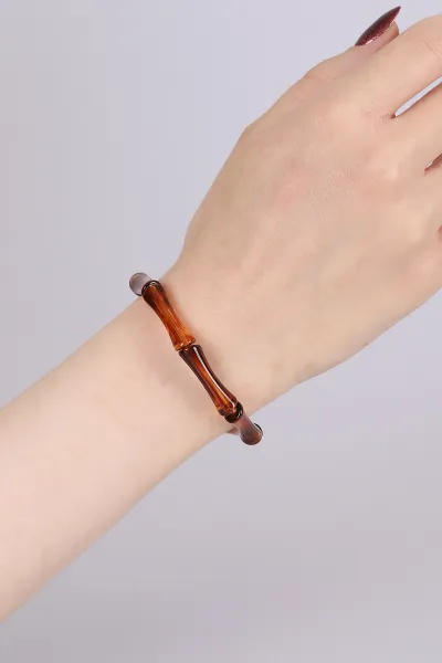 kahve-kemik-gorunumlu-lastikli-unisex-bileklik-460523