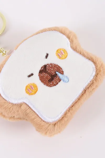 Kahve Nakışlı Peluş Anahtarlık&Çanta Süsü 445986
