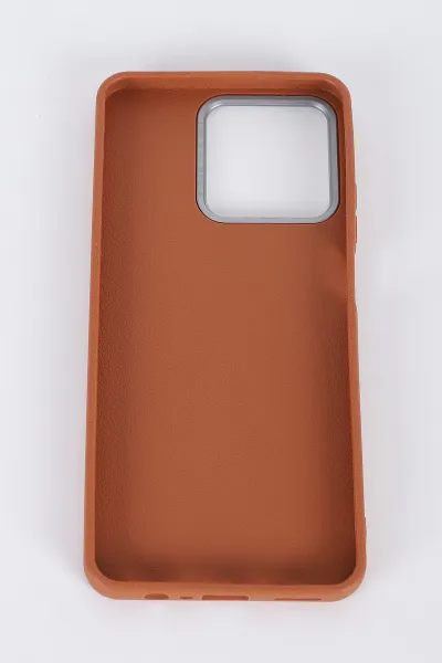 Kahve Realme C61 Uyumlu Armory Serisi Sert Slikon Telefon Kılıfı 396401