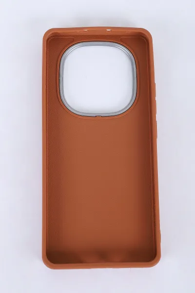 Kahve Redmi Note 14 Pro 5G Uyumlu Armory Serisi Sert Slikon Telefon Kılıfı 390342