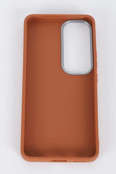 Kahve Vivo V40 Lite Uyumlu Armory Serisi Sert Slikon Telefon Kılıfı 396434