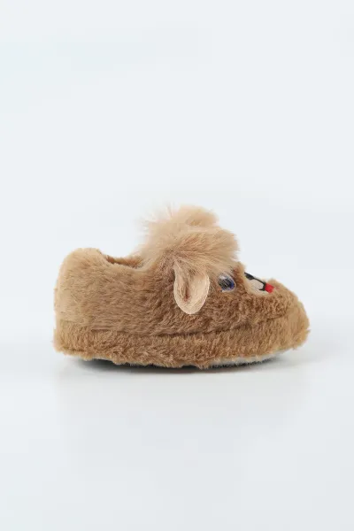 Kahverengi ( 21 - 24 )Peluş Figürlü Çocuk Panduf 497067