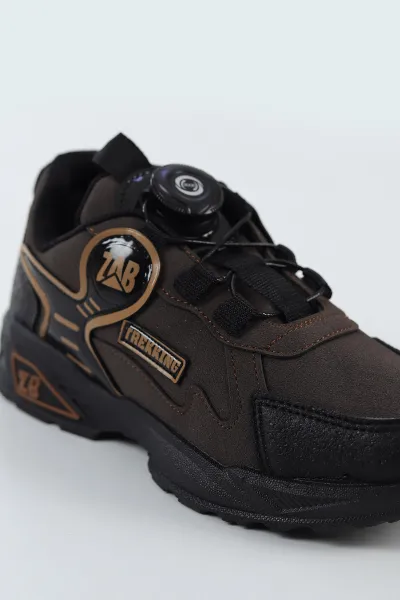 Kahverengi ( 31 - 35 ) Akıllı Bağcıklı Erkek Çocuk Spor Ayakkabı 500653