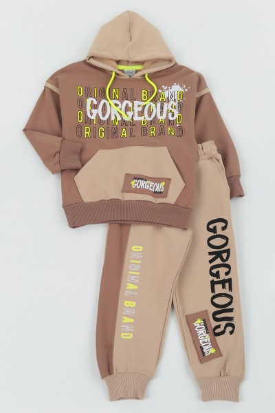 kahverengi-5-8-yasgorgeous-baskili-erkek-cocuk-mevsimlik-ikili-takim-133689