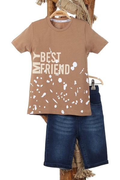 kahverengi-6-9-yas-my-best-friend-baskili-kot-sortlu-erkek-cocuk-takim-164615