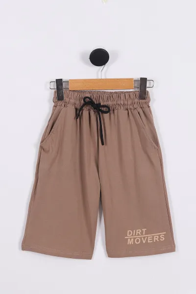 Kahverengi (8-12 Yaş) Msgm Baskılı Erkek Çocuk Takım 271670