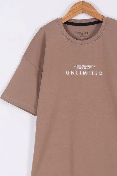 Kahverengi (8-12 Yaş) Unlimited Baskılı Erkek Çocuk Takım 271617