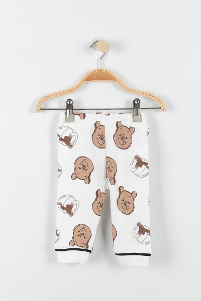 Kahverengi (9-18 Ay) Gülen Ayı Pijama Takım 176453