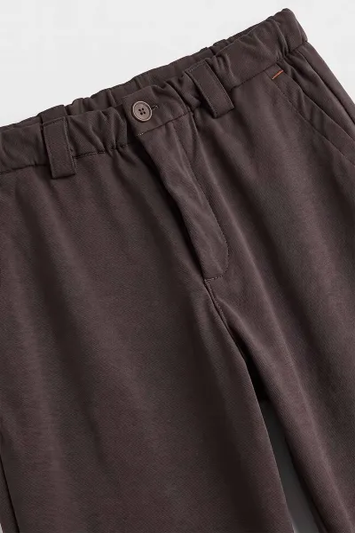 Kahverengi Baggy Yeni Sezon Belden Bağlamalı Erkek Pantolon 493241