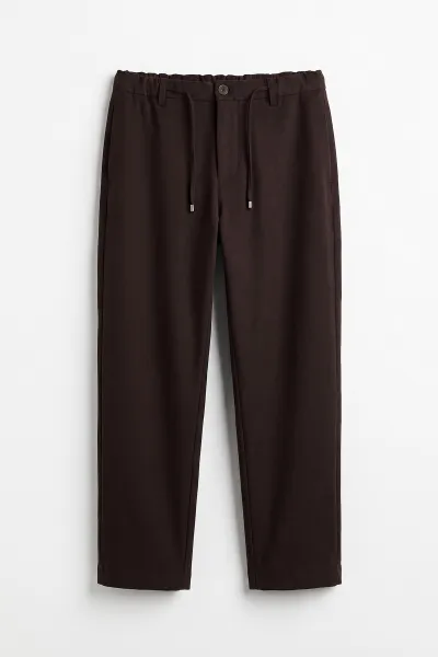 Kahverengi Baggy Yeni Sezon Belden Bağlamalı Erkek Pantolon 500355