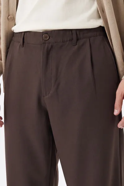 Kahverengi Baggy Yeni Sezon Erkek Pantolon 493191
