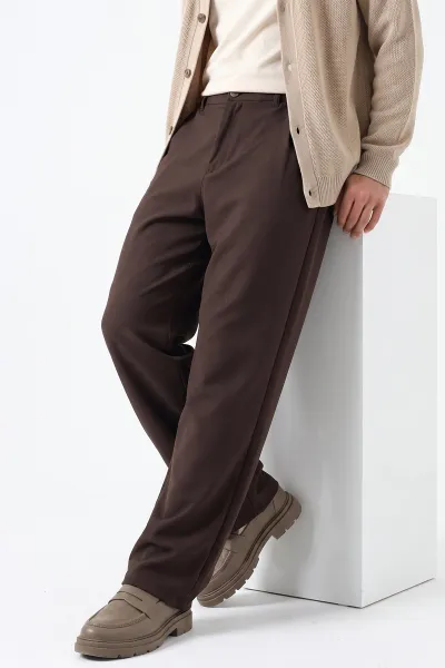 Kahverengi Baggy Yeni Sezon Erkek Pantolon 493191