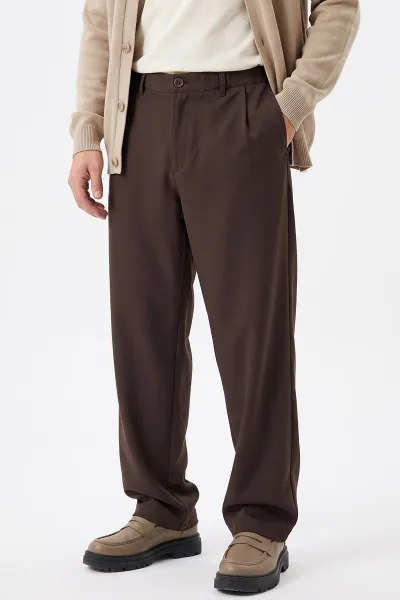 Kahverengi Baggy Yeni Sezon Erkek Pantolon 493191