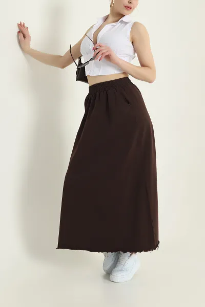 kahverengi-beli-lastikli-gabardin-kadin-etek-428738