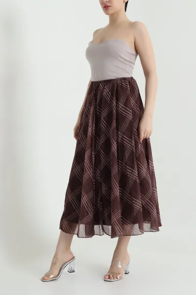 kahverengi-beli-lastikli-kadin-sifon-etek-455688