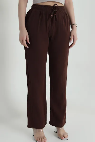 kahverengi-beli-lastikli-muslin-keten-kadin-pantolon-457931