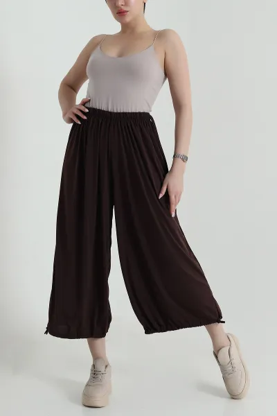 kahverengi-beli-lastikli-sandy-kadin-salvar-pantolon-459450