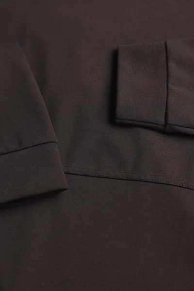 Kahverengi Bisiklet Yaka Uzun Kollu Erkek Sweatshirt 396981