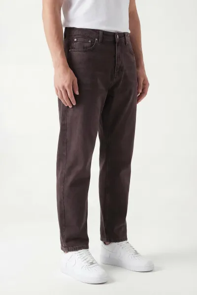 Kahverengi Boyfriend Erkek Kot Pantolon 430748