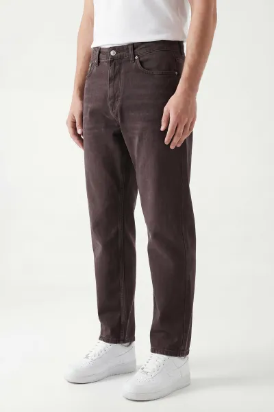 Kahverengi Boyfriend Erkek Kot Pantolon 430748
