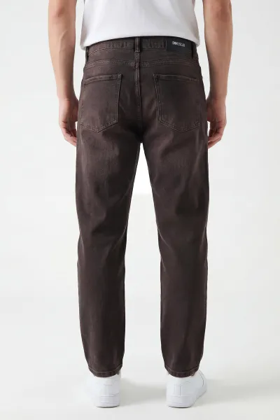 Kahverengi Boyfriend Erkek Kot Pantolon 430748