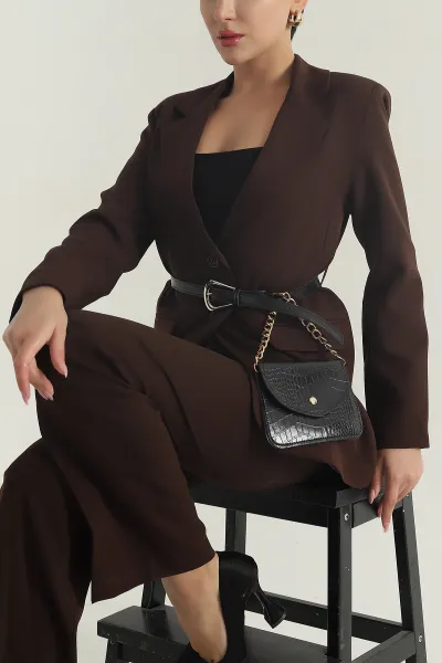 kahverengi-cantali-kemerli-kadin-blazer-atlas-ceket-401167