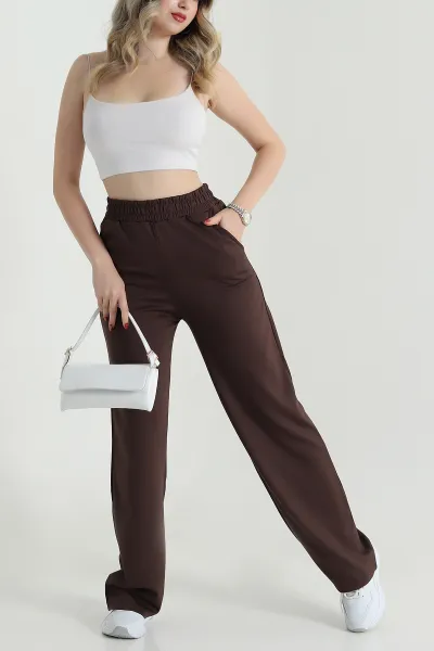 kahverengi-cepli-bel-lastikli-oysho-kadin-pantolon-472579