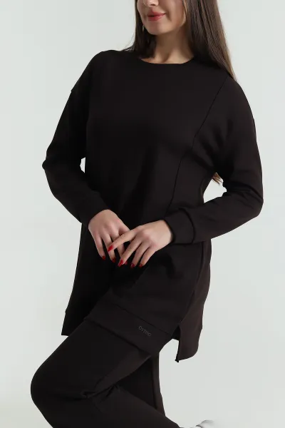 Kahverengi Çimalı Tunik Pantolon Oysho Kadın İkili Takım 493542