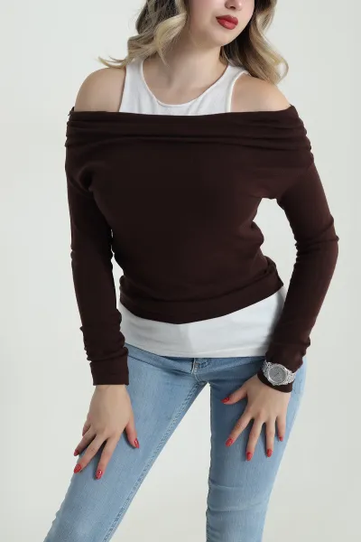 Kahverengi Cospan Madonna Kadın İkili Takım 485333