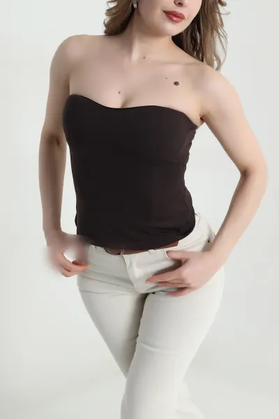kahverengi-destekli-oysho-kadin-bluz-460327