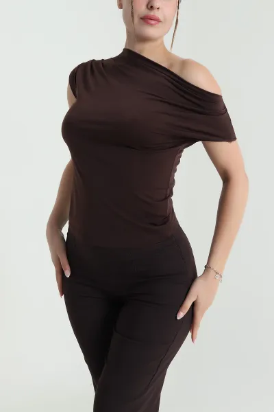 kahverengi-drapeli-sendy-kadin-bluz-475795