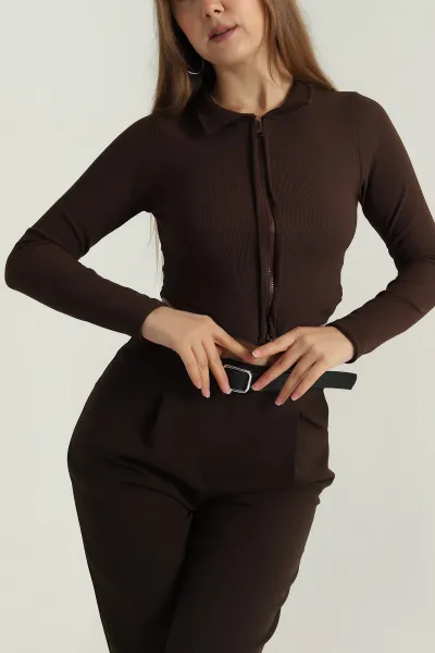 kahverengi-fermuarli-ottoman-kadin-bluz-406097